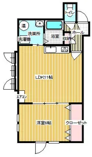 ラ・ショコラ ビター【1-B号室】の間取り