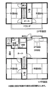 愛知県豊橋市二川町字北裏【一戸建】の間取り