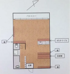 トピレック博多【424号室】の間取り