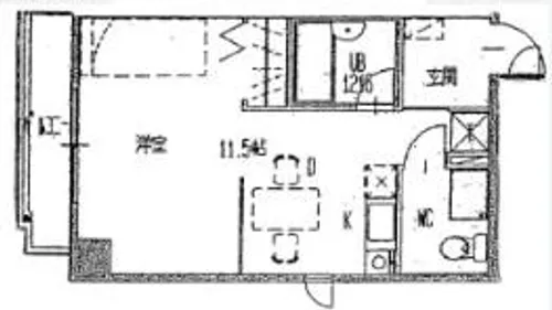 ニューメイト堺市駅【402号室】の間取り