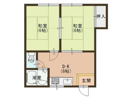 弥生ハイツ【1階】の間取り