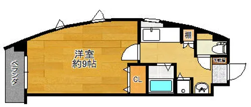 ウィークスM・ONE【104号室】の間取り