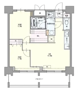 SK BUILDING-10【206号室】の間取り