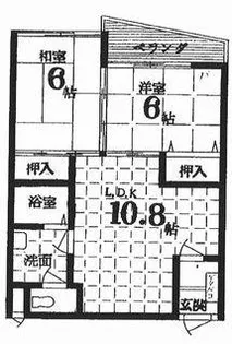 ドマーレ服部【3階】の間取り