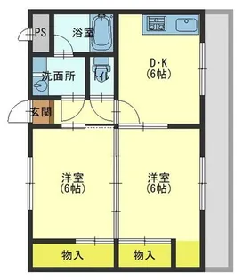 第9中村マンション【2階】の間取り