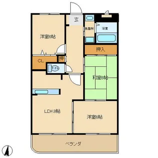 アディー緑ヶ丘【305号室】の間取り