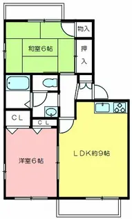 ラピート6X【203号室】の間取り