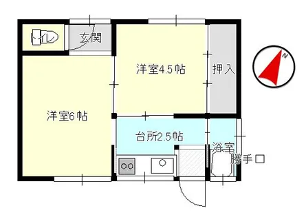 愛知県小牧市大字東田中【テラスハウス】の間取り