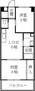 シャンボール朝日【8階】の間取り