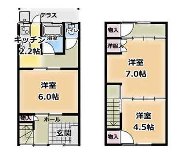 京都府舞鶴市字西吉原【一戸建】の間取り