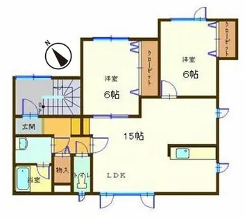 アクアテール【203号室】の間取り