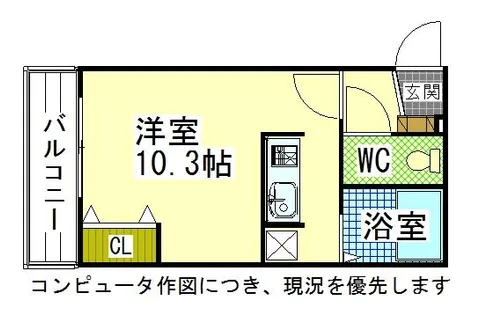 シャイニングドリーム南平岸【403号室】の間取り
