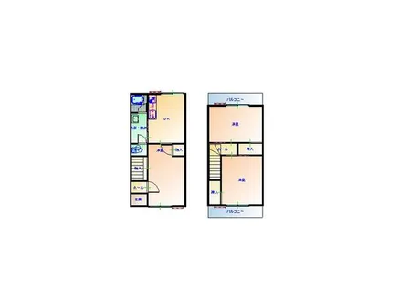 和歌山県和歌山市西小二里3丁目【アパート】の間取り
