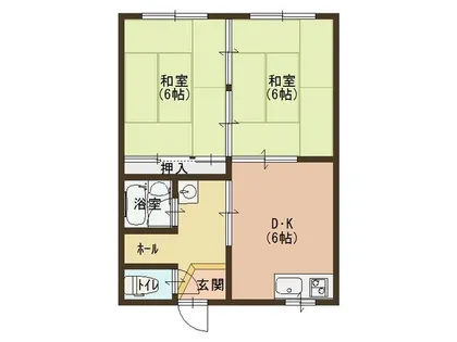 堀池マンション【2階】の間取り
