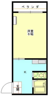フレンドリー黒門【102号室】の間取り