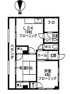 コーポラス伏見【203号室】の間取り