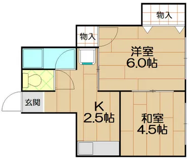 淡野マンション【2階】の間取り