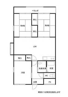 ハイツセブン【101号室】の間取り
