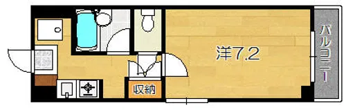 アービス桂【1階】の間取り