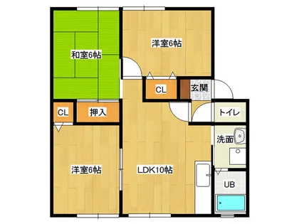 ウィンドワード苅田【B102号室】の間取り