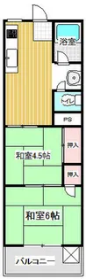 酒井マンション【303号室】の間取り