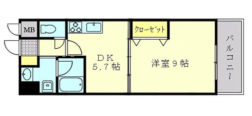 ファミール天野Ⅲ【203号室】の間取り