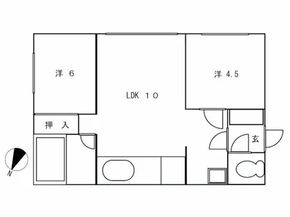 北海道札幌市白石区北郷五条7丁目【アパート】の間取り