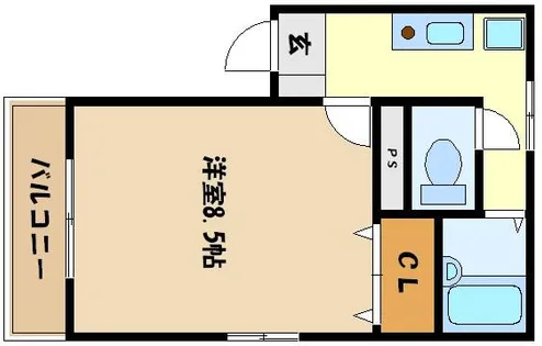 兵庫県神戸市東灘区住吉本町2丁目【マンション】の間取り