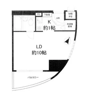 大阪府岸和田市上野町東【マンション】の間取り