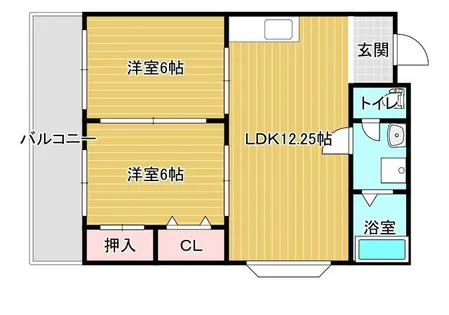 ブルースカイハイツ【3階】の間取り