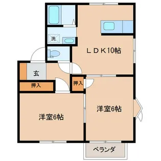 グリーンリーフ拾番館【2階】の間取り