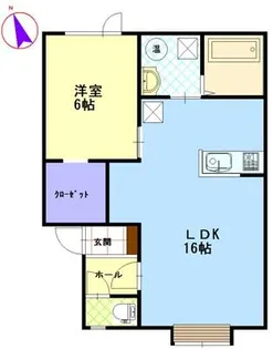 北海道中川郡本別町南1丁目【アパート】の間取り