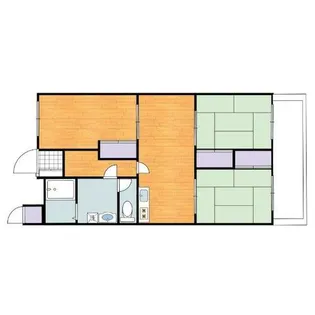 コーポサンシックス【2階】の間取り