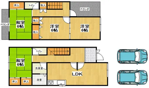 和歌山県橋本市高野口町伏原【一戸建】の間取り