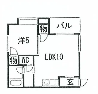 福岡県北九州市小倉北区片野1丁目【アパート】の間取り