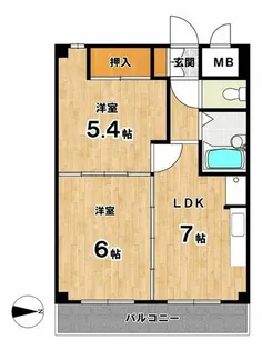 ヴィラ福田【3階】の間取り