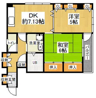 withハチセン【202号室】の間取り