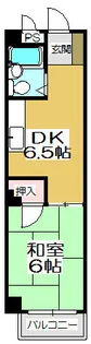 オリエンタル香春口【204号室】の間取り