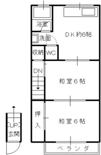 兵庫県神戸市長田区東尻池町5丁目【アパート】の間取り
