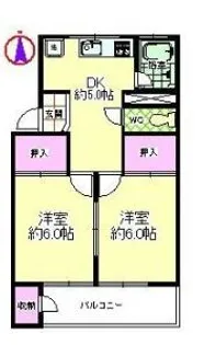 弥次ヱハイツ【305号室】の間取り