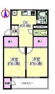 弥次ヱハイツ【305号室】の間取り