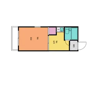 ロイヤルゆたか1号館【207号室】の間取り