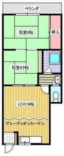 ハイツ住吉パーク【203号室】の間取り
