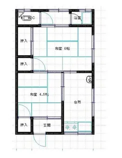 広畑荘【201号室】の間取り