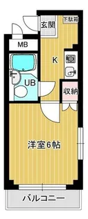 松原マンション【4階】の間取り