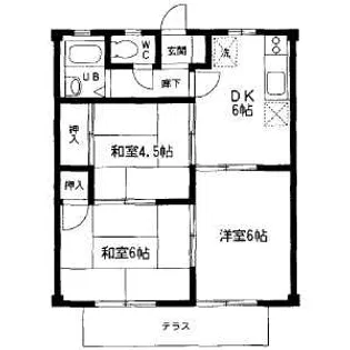 B・メゾン芳賀【201号室】の間取り