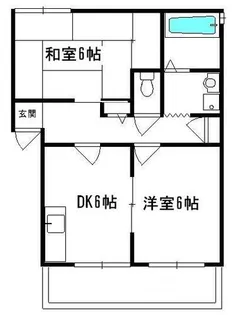 ハイム伊勢【2階】の間取り