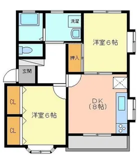 サニーヒル【A号室】の間取り