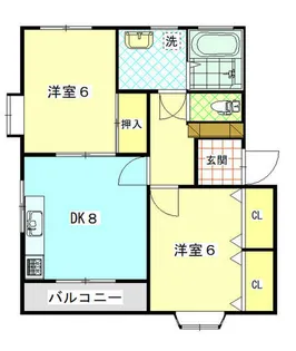 サニーヒル【A号室】の間取り