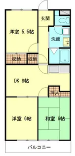 ミサトピア北山【2階】の間取り